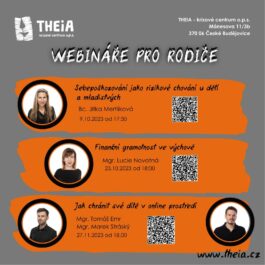 Webináře pro rodiče - podzimní termíny