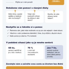 Pomáháme s dluhy i seniorům